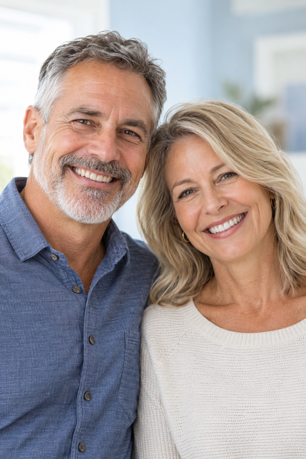HOME 1 SMILING ADULT COUPLE
